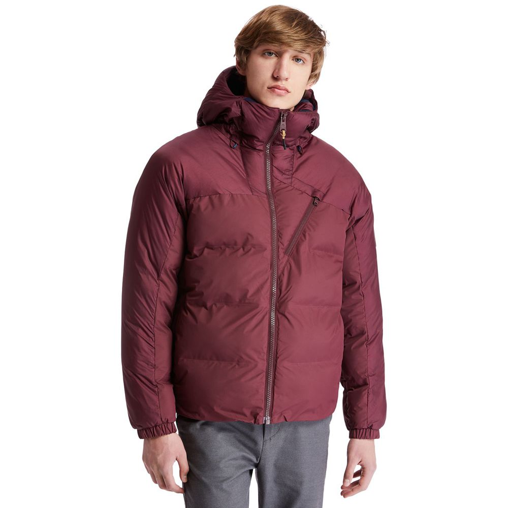 Timberland Mens Jackets Neo Summit Hooded Winter - Burgundy - India ZN3598427